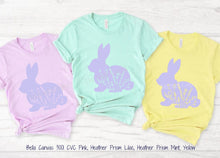 Load image into Gallery viewer, RTS Screen Print Transfer | Floral Bunny Lavender | Adult | Youth (325 Hot Peel)