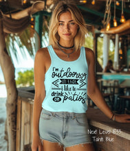 Load image into Gallery viewer, RTS Screen Print Transfer | I’m Outdoorsy Drink on Patios (325 Hot Peel)