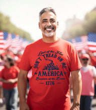 Load image into Gallery viewer, RTS Screen Print Transfer | Land Of the Free Don't Tread On Me NAVY BLUE (325 Hot Peel)