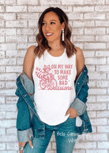 Load image into Gallery viewer, RTS Screen Print Transfer | On My Way To Make Bad Decisions DUSTY ROSE (325 Hot Peel)