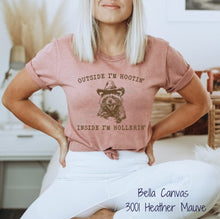 Load image into Gallery viewer, RTS Screen Print Transfer | Outside I’m Hootin Inside I’m Hollerin DOE BROWN (325 Hot Peel)