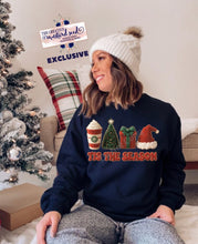 Load image into Gallery viewer, RTS Tis The Season Christmas Crochet Yarn Clear Film DTF Transfer (325 HOT Peel)