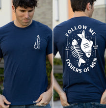 Load image into Gallery viewer, SHIPS 5/29 Screen Print Transfer | 3.5" Pocket Matthew 4:19 Fisher Of Men (325 Hot Peel)