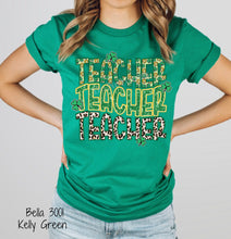 Load image into Gallery viewer, Teacher Repeat St. Patrick's Day DTF Transfer (300 HOT PEEL) | Ships 3-7 Business Days