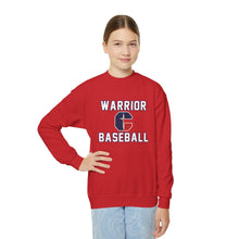 Load image into Gallery viewer, Warrior Baseball Youth Crewneck Sweatshirt — Kids Team Pullover