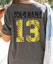 Load image into Gallery viewer, Custom Softball Jersey DTF Transfer (300 HOT PEEL) | Ships 3-7 Business Days