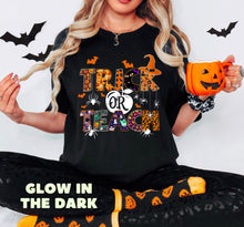 Load image into Gallery viewer, IN PRODUCTION SHIPS 8/30 Trick or Teach | Glow In The Dark Clear Film Screen Print Transfer (320 HOT Peel)