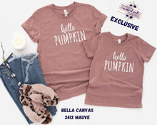 Load image into Gallery viewer, PO Screen Print Transfer | Hello Pumpkin | Mom and Me