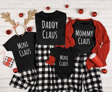 Load image into Gallery viewer, PO SHIPS 10/27 Screen Print Transfer | Mommy Daddy Mini Claus | Family Set