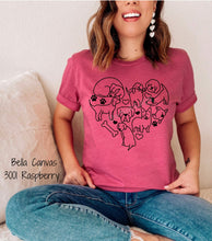 Load image into Gallery viewer, PO SHIPS 1/11 Screen Print Transfer | Heart Dogs