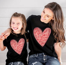 Load image into Gallery viewer, John 3:16 Heart Clear Film DTF Transfer | Adult and Youth (325 HOT Peel)