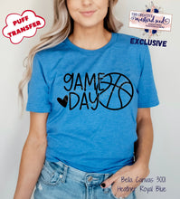Load image into Gallery viewer, PO SHIPS 2/1 Screen Print Transfer | Game Day Basketball PUFF