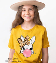 Load image into Gallery viewer, PO SHIPS 3/8 Screen Print Transfer | Leopard Bunny Bubble | Cool Chick Bubble | Youth (HIGH HEAT)