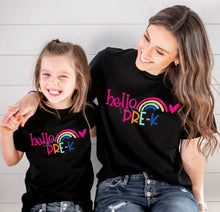 Load image into Gallery viewer, PO SHIPS 7/7 Hello Grade Level Rainbow | Adult and Youth | Clear Film Screen Print Transfer (325 HOT Peel)