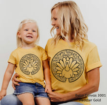 Load image into Gallery viewer, PO SHIPS 9/21 Screen Print Transfer | Happy Thanksgiving Turkey Typography |Adult | Youth