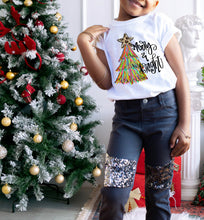 Load image into Gallery viewer, PO SHIPS 9/21 Screen Print Transfer | Merry and Bright Fringe Tree | Adult | Youth (HIGH HEAT)