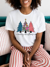 Load image into Gallery viewer, PO SHIPS 9/7 Screen Print Transfer | Boho Christmas Trees (HIGH HEAT)
