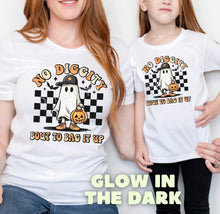 Load image into Gallery viewer, RESTOCK SHIPS 10/2 No Diggity Bout to Bag It Up | Adult | Youth Glow In The Dark Clear Film Screen Print Transfer (320 HOT Peel)