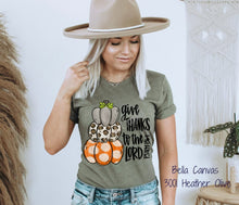 Load image into Gallery viewer, RTS Clear Film Screen Print Transfer | Give Thanks To The Lord Pumpkins (325 HOT Peel)