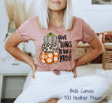 Load image into Gallery viewer, RTS Clear Film Screen Print Transfer | Give Thanks To The Lord Pumpkins (325 HOT Peel)