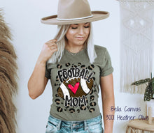 Load image into Gallery viewer, RTS Clear Film Screen Print Transfer | Leopard Football Mom (325 HOT Peel)