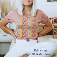 Load image into Gallery viewer, RTS Clear Film Screen Print Transfer | Thankful Repeat (325 HOT Peel)