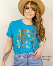 Load image into Gallery viewer, RTS Clear Film Screen Print Transfer | Thankful Repeat (325 HOT Peel)