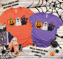 Load image into Gallery viewer, RTS Halloween Pumpkin Ghost Cat | Clear Film Screen Print Transfer | Adult and Youth (325 HOT Peel)