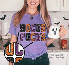 Load image into Gallery viewer, RTS Hocus Pocus Faux Sequin Embroidery Clear Film Screen Print Transfer (325 HOT Peel)