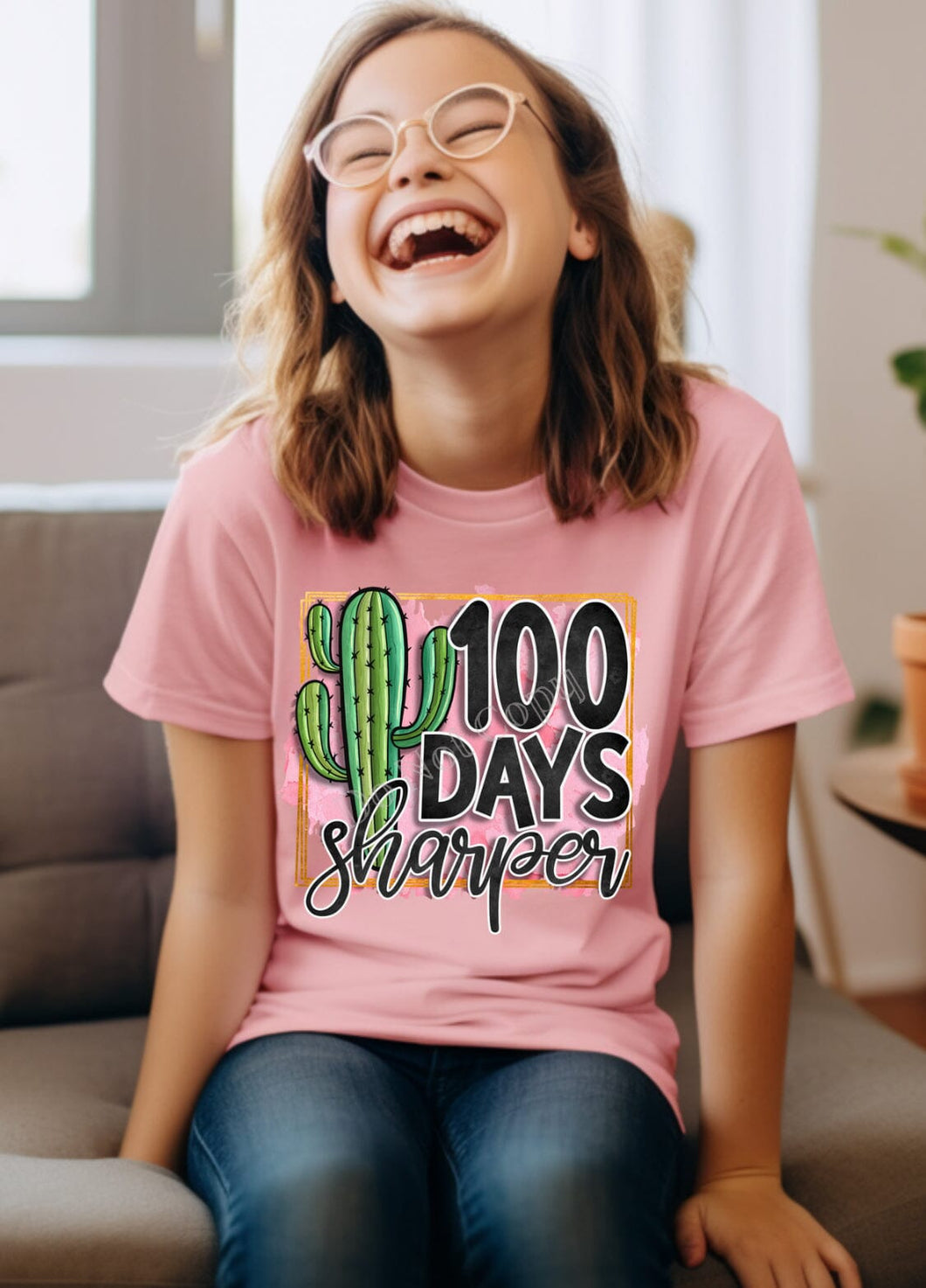 100 Days Sharper Cactus DTF Transfer (300 HOT PEEL) | Ships 3-7 Business Days