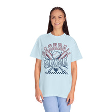 Load image into Gallery viewer, Baseball Mama Retro Script Comfort Colors T-Shirt- Baseball Mom
