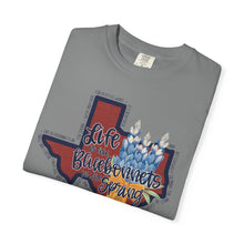 Load image into Gallery viewer, Bluebonnets Texas Watercolor Texas Comfort Colors T-shirt Unisex Tee, Flood Relief Fundraising Shirt, Donations, Texas Support Apparel, Unisex Tee
