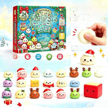 Load image into Gallery viewer, Christmas Advent Calendar Mini Squishy Stress Relief Toy 24 Box Set
