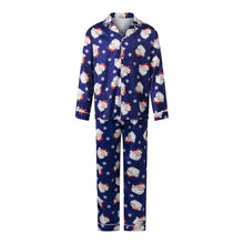 Load image into Gallery viewer, Christmas Family Matching Pajamas Sets Parent-child Santa Claus Print Button Shirts Pants Xmas Family Look Pajamas Loungewear
