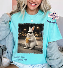 Load image into Gallery viewer, Coffee Bunny DTF Transfer (325 HOT Peel)
