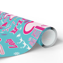 Load image into Gallery viewer, Custom Pet Christmas Dog Bone Festive Wrapping Paper- Personalized Pet Photo + Name, Christmas Gift Wrap, Personalized Wrapping Paper
