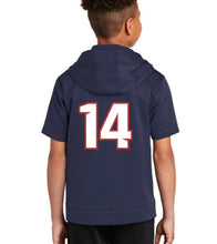 Load image into Gallery viewer, CYS Baseball Short Sleeve Sport Wick Fleece Hoodie
