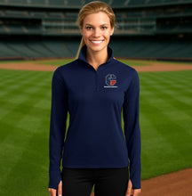 Load image into Gallery viewer, CYS Warrior Baseball Ladies Quarter-Zip Pullover
