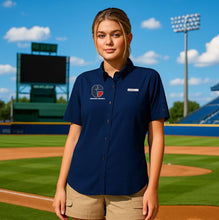 Load image into Gallery viewer, CYS Warrior Baseball Women&#39;s Columbia Short Sleeve Fishing Shirt
