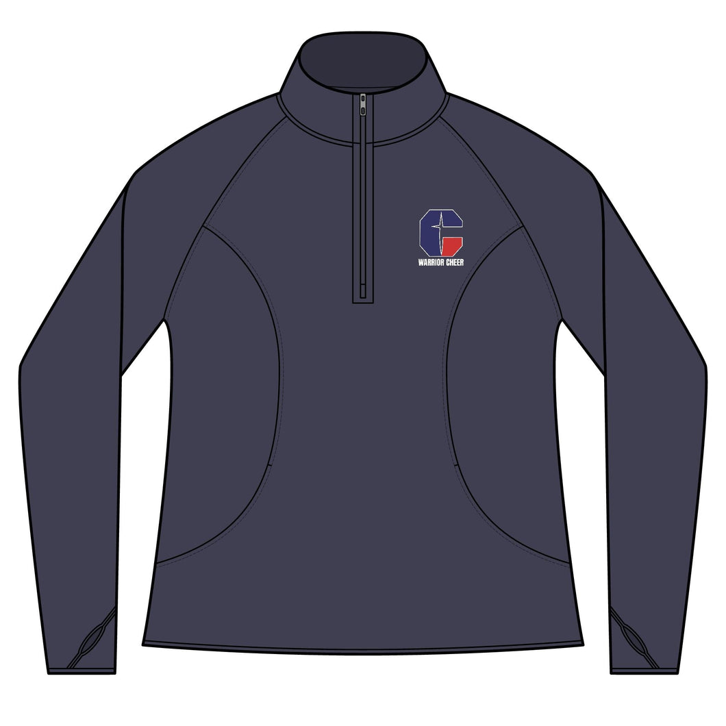 CYS Warrior Cheer Ladies Quarter-Zip Pullover