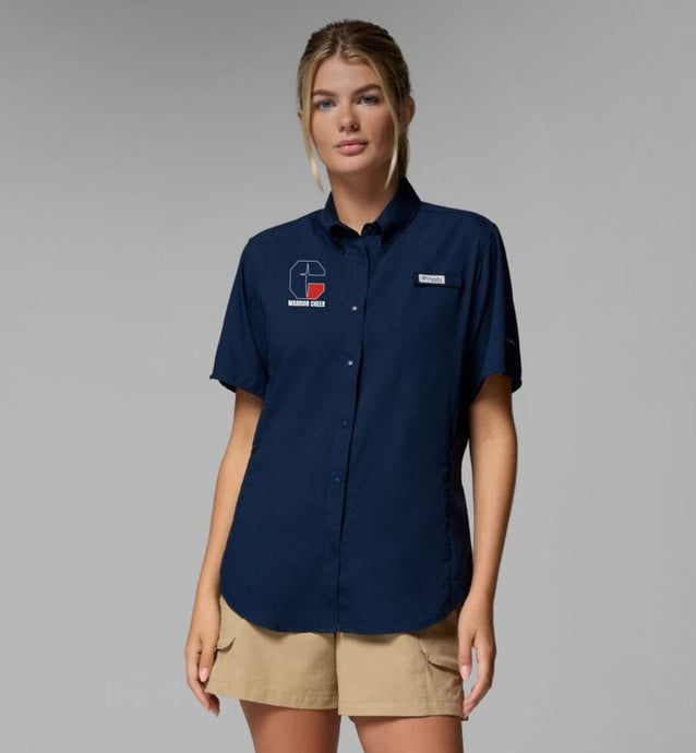CYS Warrior Cheer Women's Columbia Short Sleeve Fishing Shirt