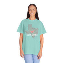 Load image into Gallery viewer, Doodle Texas Strong Comfort Colors T-shirt Unisex Tee, Flood Relief Fundraising Shirt, Donations, Texas Support Apparel, Unisex Tee
