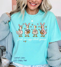 Load image into Gallery viewer, Egg-cited Easter Goose DTF Transfer | Adult and Youth (325 HOT Peel)
