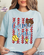 Load image into Gallery viewer, Game Day Softball Laces DTF Transfer (325 HOT Peel)
