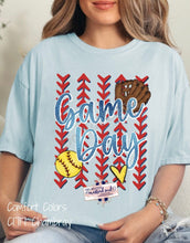 Load image into Gallery viewer, Game Day Softball Laces DTF Transfer (325 HOT Peel)
