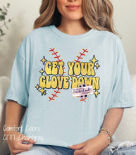 Load image into Gallery viewer, Get Your Glove Down Softball DTF Transfer (325 HOT Peel)
