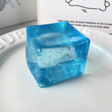 Load image into Gallery viewer, Glitter Stress Relief Ice Cube Squishy Toy
