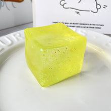 Load image into Gallery viewer, Glitter Stress Relief Ice Cube Squishy Toy

