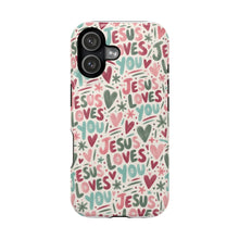 Load image into Gallery viewer, Jesus Loves You Magnetic Impact-Resistant Cases
