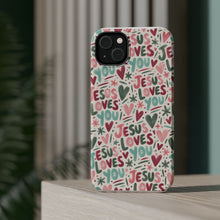 Load image into Gallery viewer, Jesus Loves You Magnetic Impact-Resistant Cases
